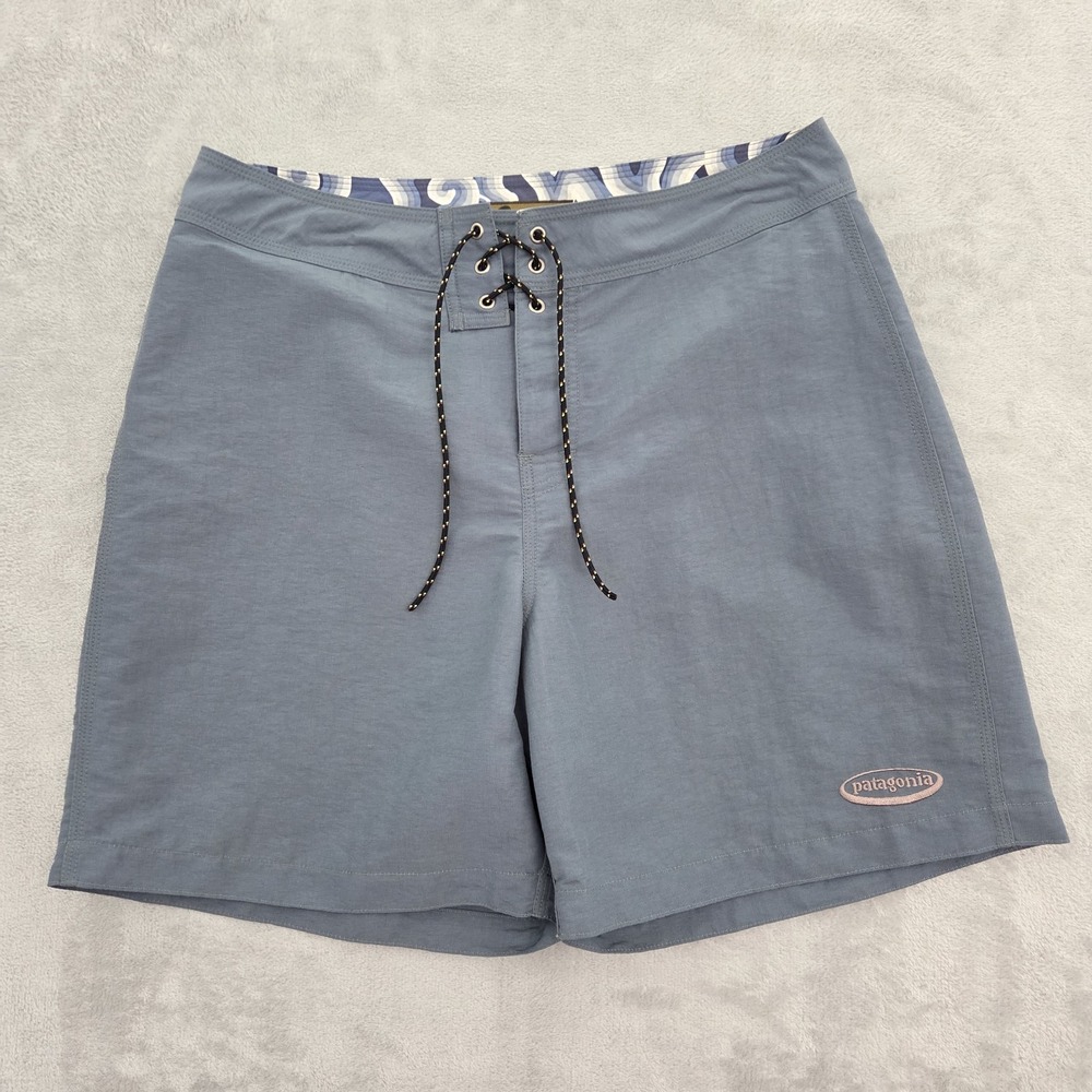 Patagonia Vintage Pataloha Board Shorts Mens 31 Gray Nylon Surf Swim 86513 SP02